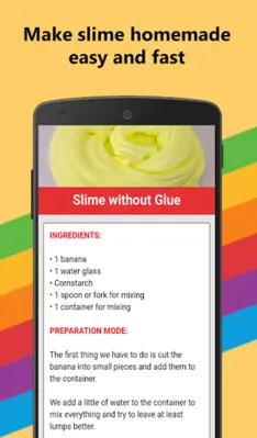 How to make slime homemade android App screenshot 1