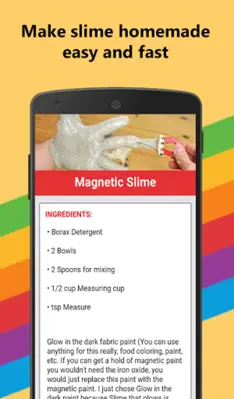 How to make slime homemade android App screenshot 2