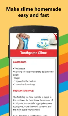 How to make slime homemade android App screenshot 3